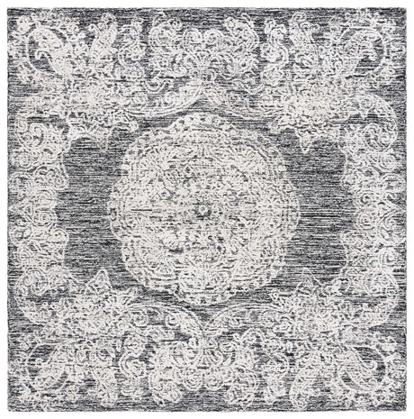 Safavieh Precious 6'-0" x 6'-0" Rug in Black / Ivory