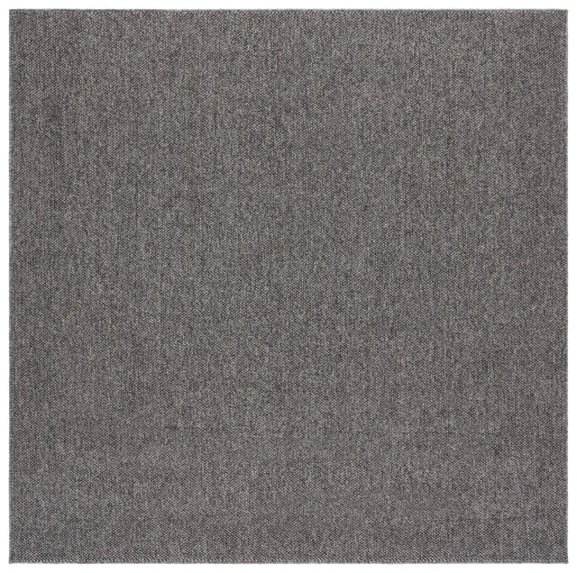 Safavieh Highland Plain 6'-7" x 6'-7" Rug in Charcoal / Grey
