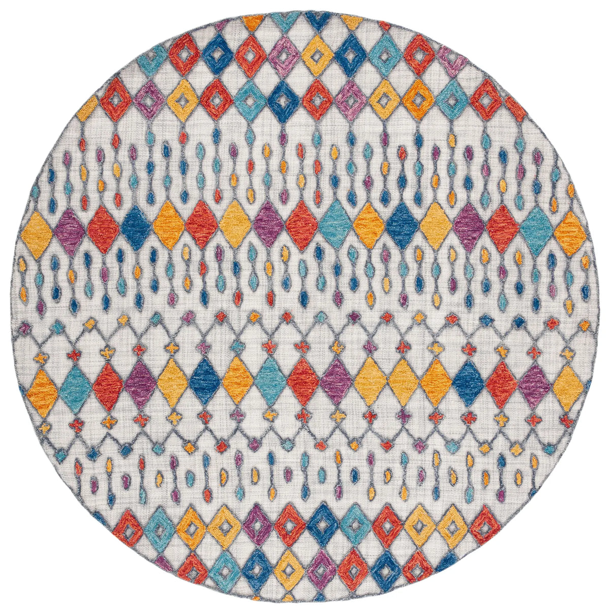 Safavieh Aspen 7'-0" x 7'-0" Rug in Light Grey / Blue