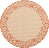 Safavieh Courtyard 5'-3" x 5'-3" Rug in Natural / Terra