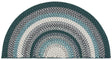 Safavieh Braided 2'-0" x 4'-0" Rug in Teal / Multi