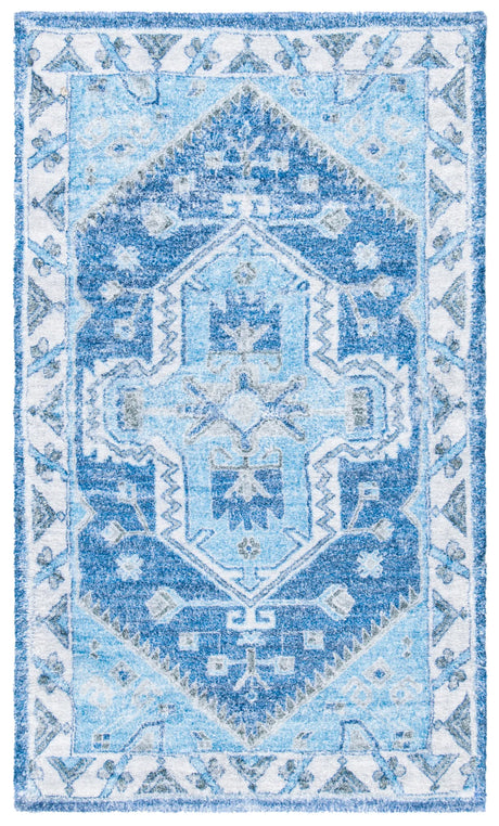 Safavieh Saffron 3'-0" x 5'-0" Rug in Blue / Ivory