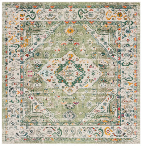 Safavieh Madison 6'-7" x 6'-7" Rug in Sage / Ivory
