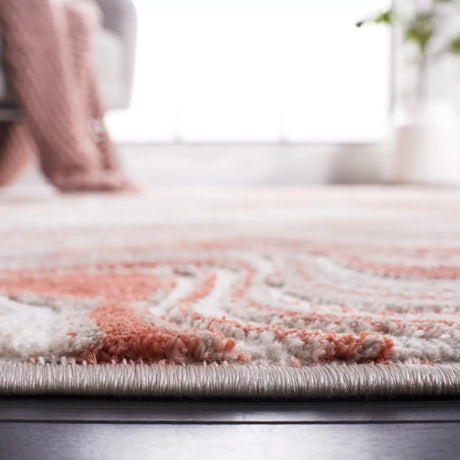 Safavieh Meadow 500 4'-0" x 6'-0" Rug in Rust / Ivory