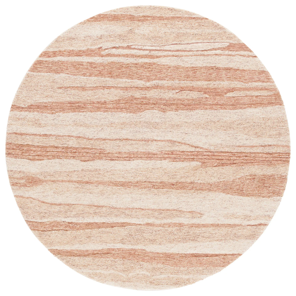 Safavieh Ebony 6'-0" x 6'-0" Rug in Rust / Ivory