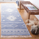 Safavieh Kilim 2'-3" x 9'-0" Rug in Blue / Ivory