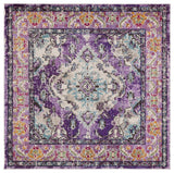 Safavieh Monaco 5'-0" x 5'-0" Rug in Violet / Light Blue