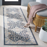 Safavieh Blair Washable 2'-2" x 8'-0" Rug in Navy / Blue