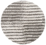 Safavieh Hudson Shag 7'-0" x 7'-0" Rug in Grey / Ivory