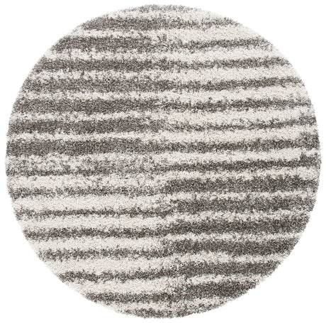 Safavieh Hudson Shag 7'-0" x 7'-0" Rug in Grey / Ivory