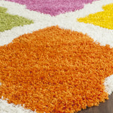 Safavieh Sgk-Shag Kids 6'-7" x 6'-7" Rug in Ivory / Multi