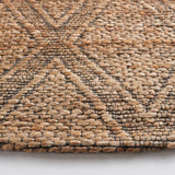 Safavieh Natural Fiber 6'-0" x 6'-0" Rug in Natural / Black