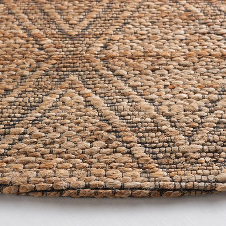 Safavieh Natural Fiber 6'-0" x 6'-0" Rug in Natural / Black