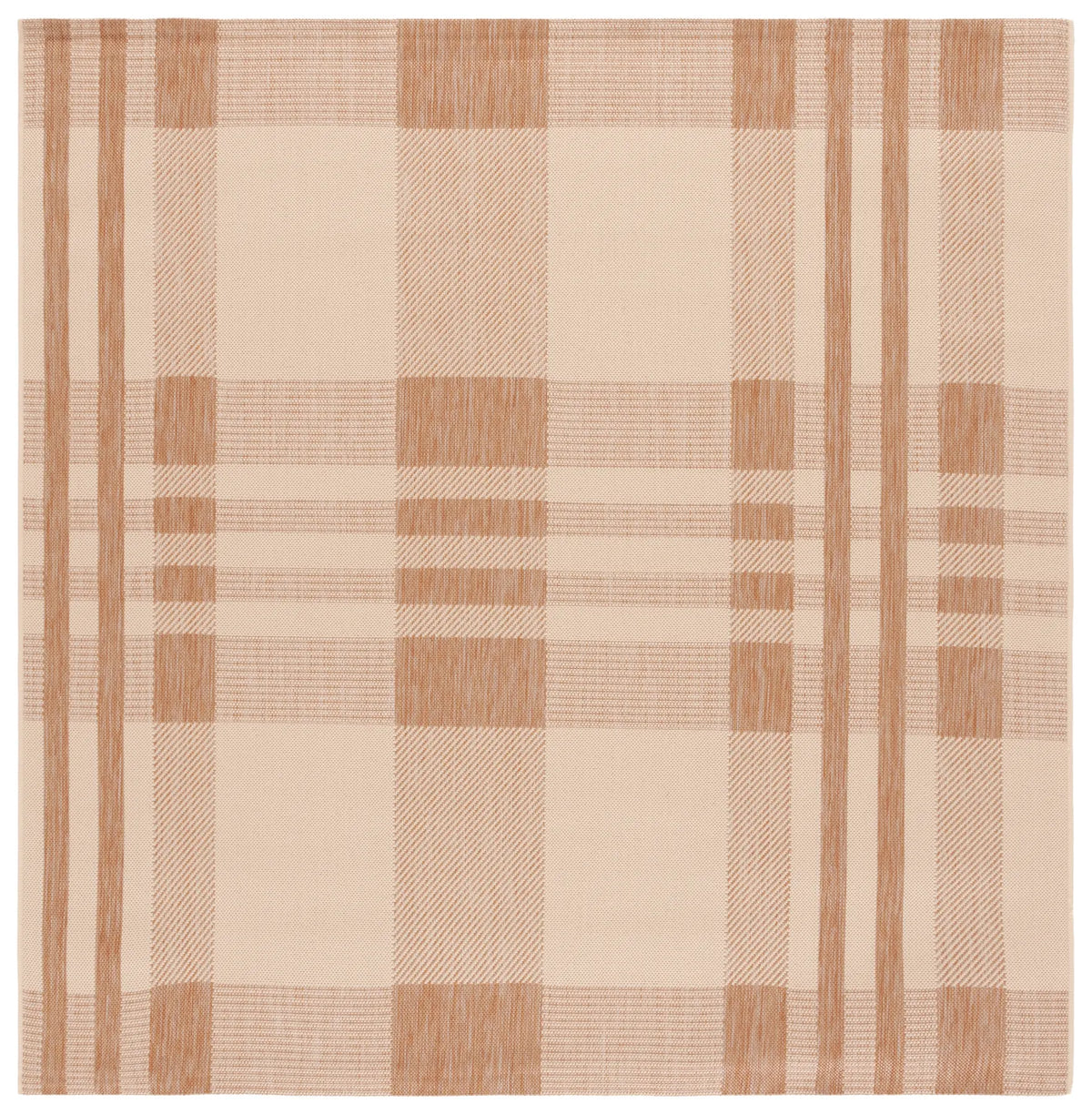 Safavieh Courtyard 6'-7" x 6'-7" Rug in Natural / Beige