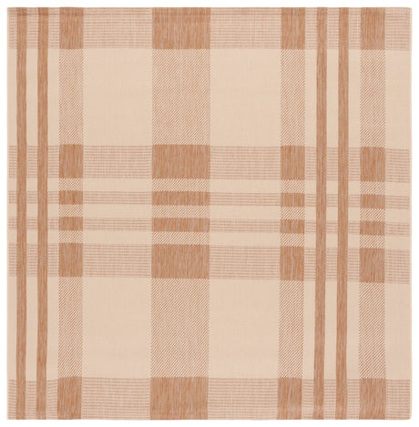 Safavieh Courtyard 6'-7" x 6'-7" Rug in Natural / Beige