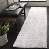 Safavieh Rumi Shag 2'-2" x 8'-0" Rug in Ivory / Light Beige