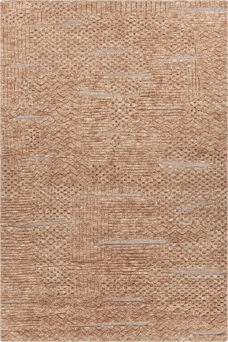 Chandra Keeley KEE-57002 Rust rug, flat view