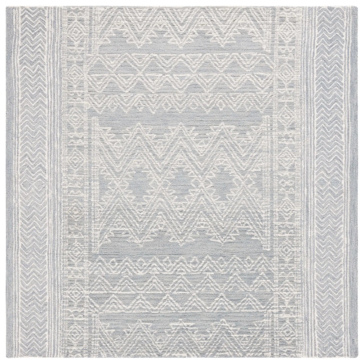 Safavieh Abstract 6'-0" x 6'-0" Rug in Light Blue / Ivory