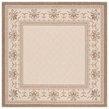 Safavieh Courtyard 6'-7" x 6'-7" Rug in Natural / Brown