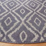 Safavieh Pyramid 6'-7" x 6'-7" Rug in Charcoal / Light Grey