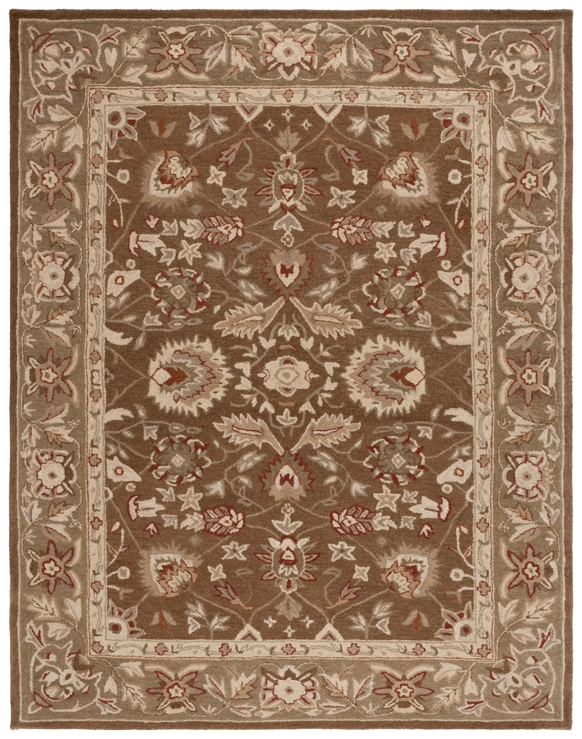 Safavieh Anatolia 9'-6" x 13'-6" Rug in Brown / Green