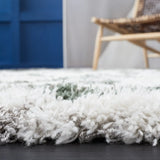 Safavieh Horizon Shag 800 4'-0" x 6'-0" Rug in Ivory / Green