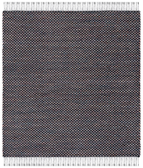 Safavieh Montauk 6'-0" x 6'-0" Rug in Black / Ivory
