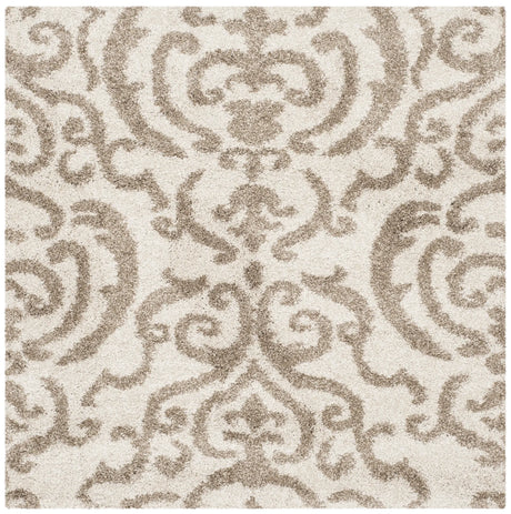 Safavieh Florida Shag 4'-0" x 4'-0" Rug in Cream / Beige