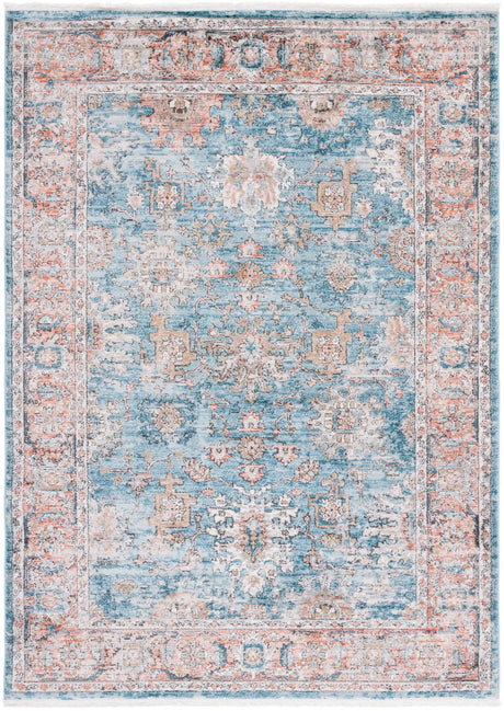 Safavieh Shivan 4'-0" x 6'-0" Rug in Blue / Red