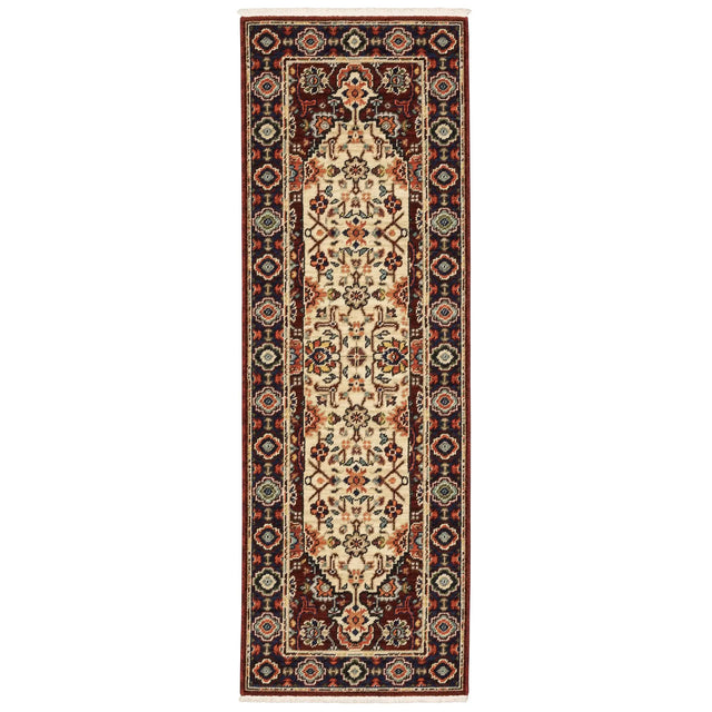 Oriental Weavers Sphinx Lilihan 1802W Red/ Ivory Rugs - runner