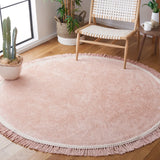 Safavieh Easy Care 6'-0" x 6'-0" Rug in Pink / Ivory