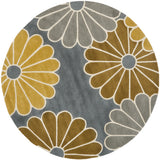Safavieh Soho 6'-0" x 6'-0" Rug in Grey / Yellow