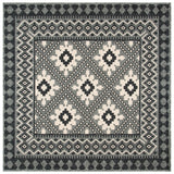 Safavieh Veranda 6'-7" x 6'-7" Rug in Ivory / Charcoal