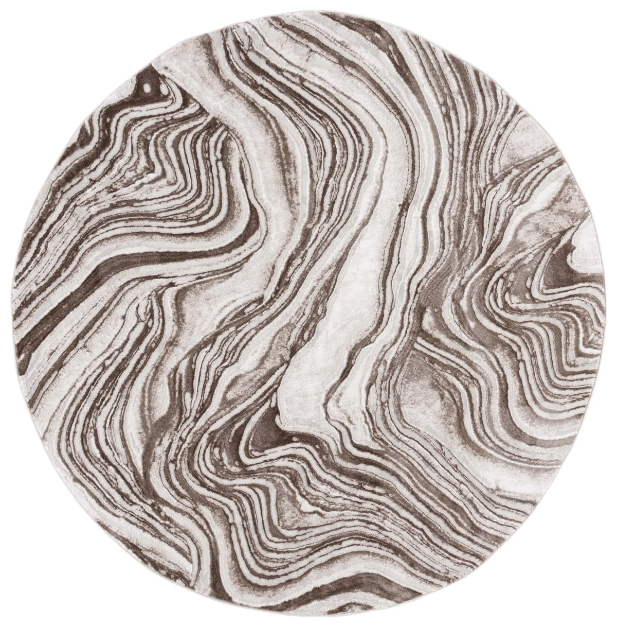 Safavieh Meadow 500 6'-7" x 6'-7" Rug in Brown / Beige