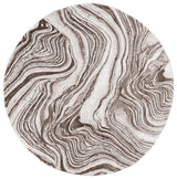 Safavieh Meadow 500 6'-7" x 6'-7" Rug in Brown / Beige
