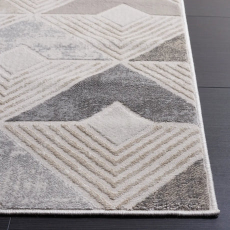 Safavieh Saylor 100 4'-0" x 6'-0" Rug in Grey / Dark Grey