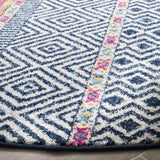 Safavieh Madison 700 5'-3" x 5'-3" Rug in Navy / Ivory