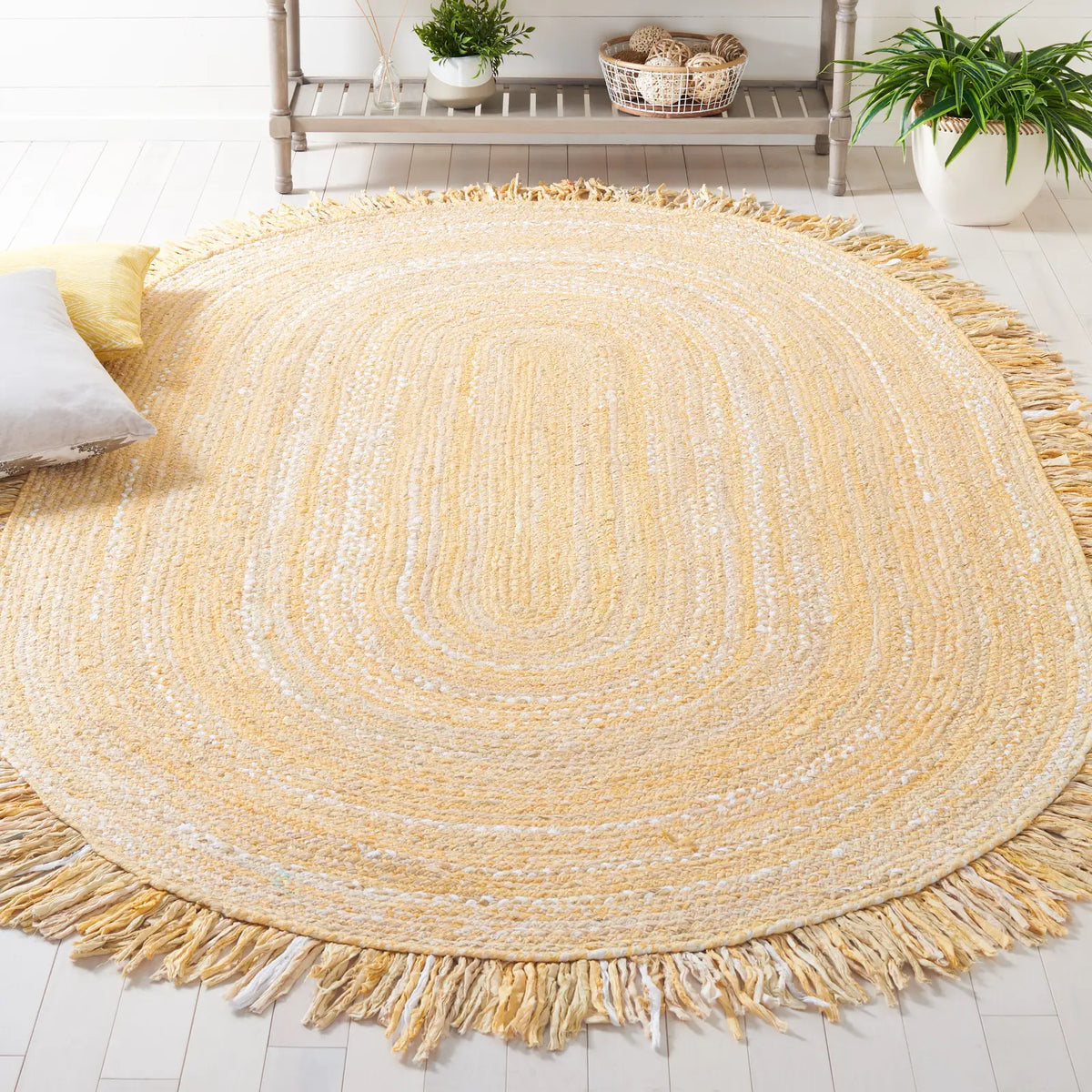 Safavieh Braided 5'-0" x 8'-0" Rug in Beige