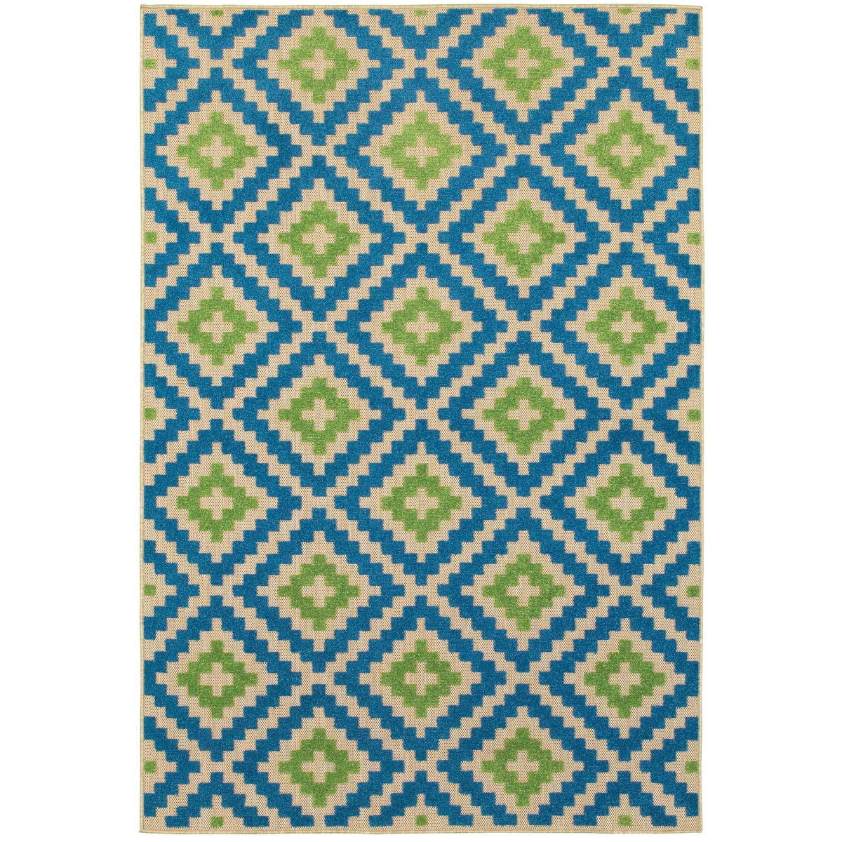 Oriental Weavers Sphinx Cayman 2063Z Sand / Blue Rugs - main flat