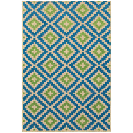 Oriental Weavers Sphinx Cayman 2063Z Sand / Blue Rugs - main flat