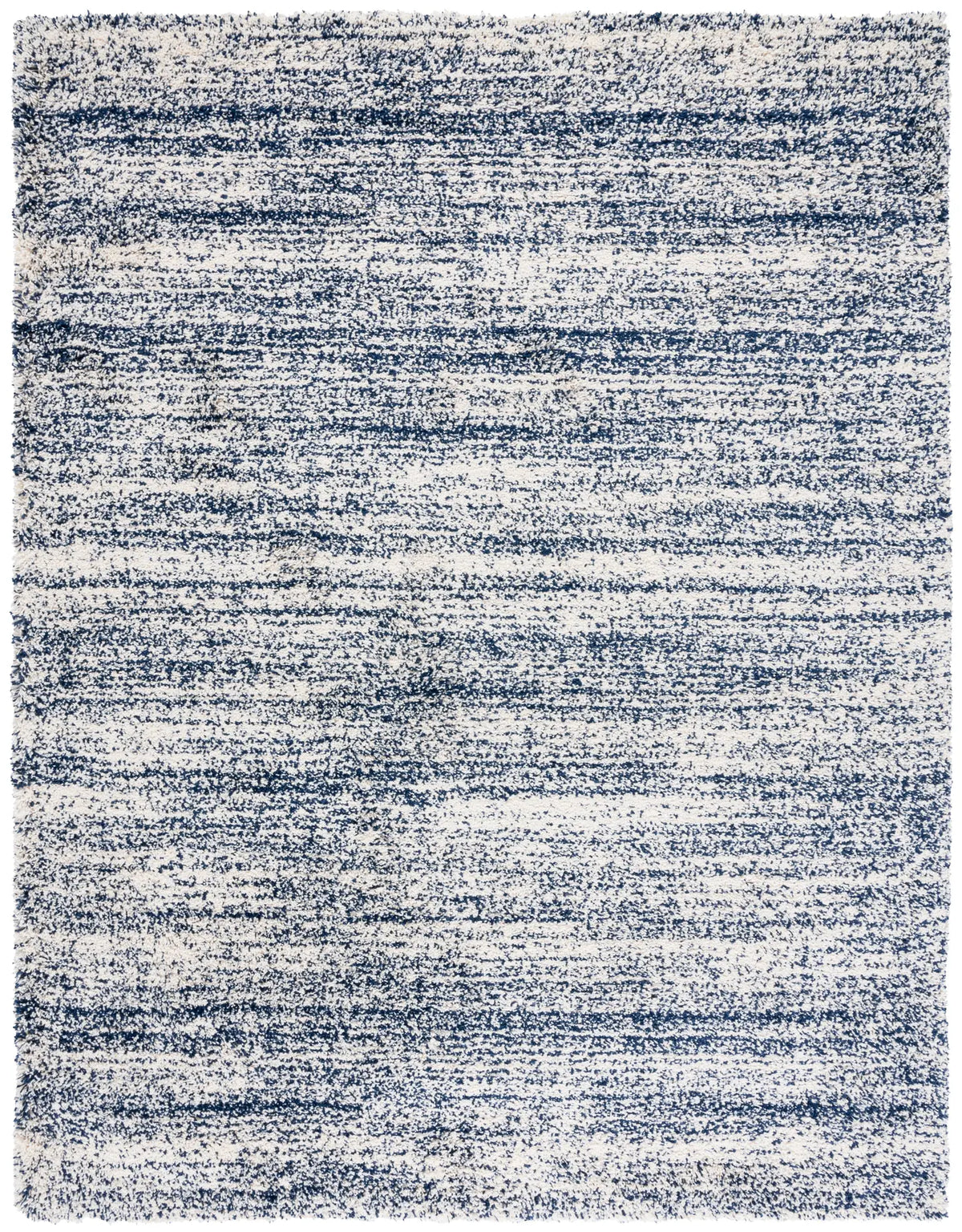Safavieh Hudson Shag 10'-0" x 14'-0" Rug in Ivory / Navy