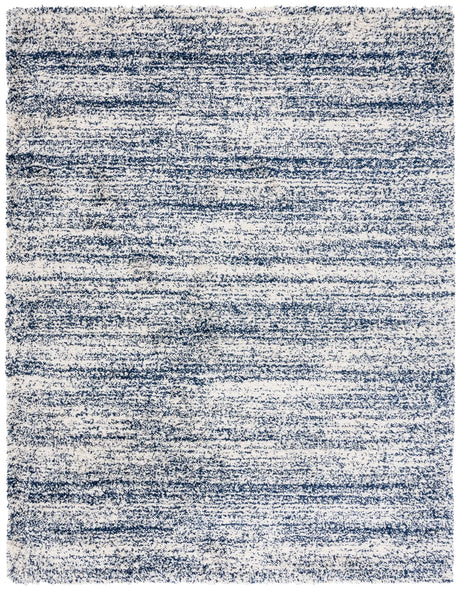 Safavieh Hudson Shag 10'-0" x 14'-0" Rug in Ivory / Navy