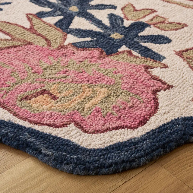 Safavieh Jardin 6'-0" x 6'-0" Rug in Ivory / Blue