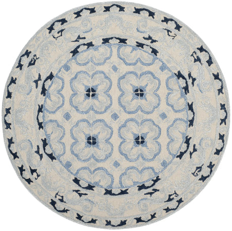Safavieh Bella 5'-0" x 5'-0" Rug in Ivory / Blue