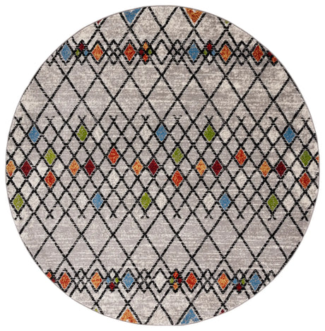Safavieh Amsterdam 6'-7" x 6'-7" Rug in Beige / Blue