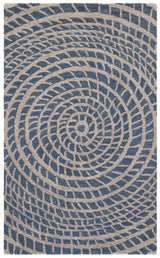 Safavieh Ebony 3'-0" x 5'-0" Rug in Blue / Ivory