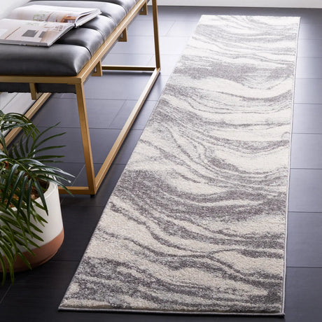 Safavieh Tulum 2'-0" x 9'-0" Rug in Ivory / Grey
