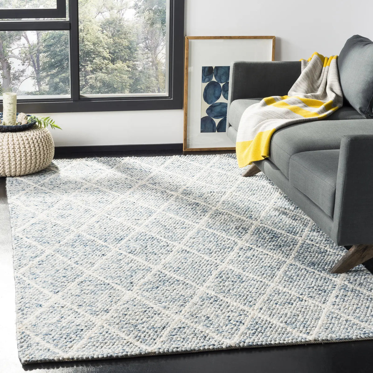 Safavieh Natura 5'-0" x 8'-0" Rug in Ivory / Blue