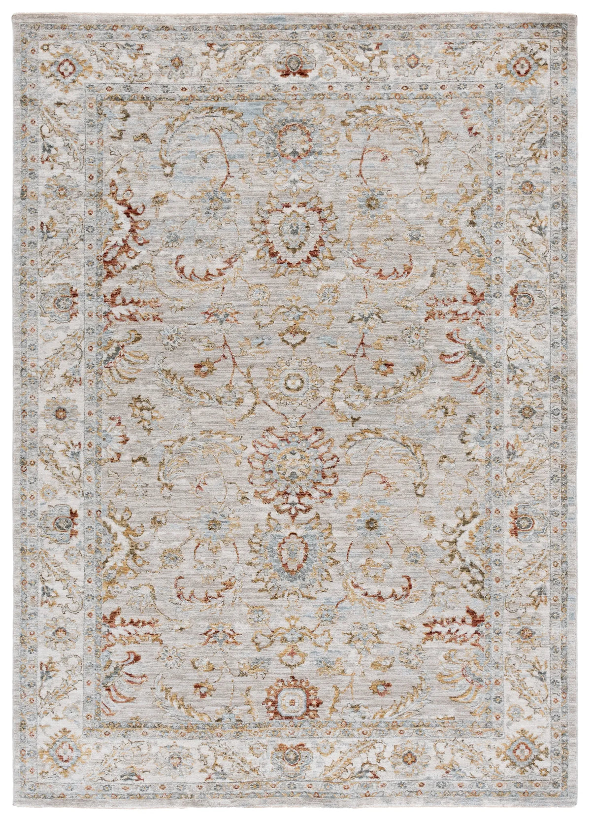 Safavieh Hamilton 4'-0" x 6'-0" Rug in Grey / Gold