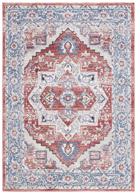 Safavieh Luna 4'-5" x 6'-5" Rug in Beige / Blue Rust